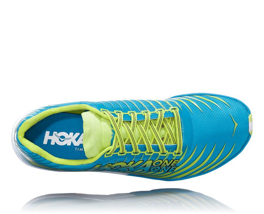 Hoka One One Mens Spikes - EVO XC - Blue/Green - FXSP92043